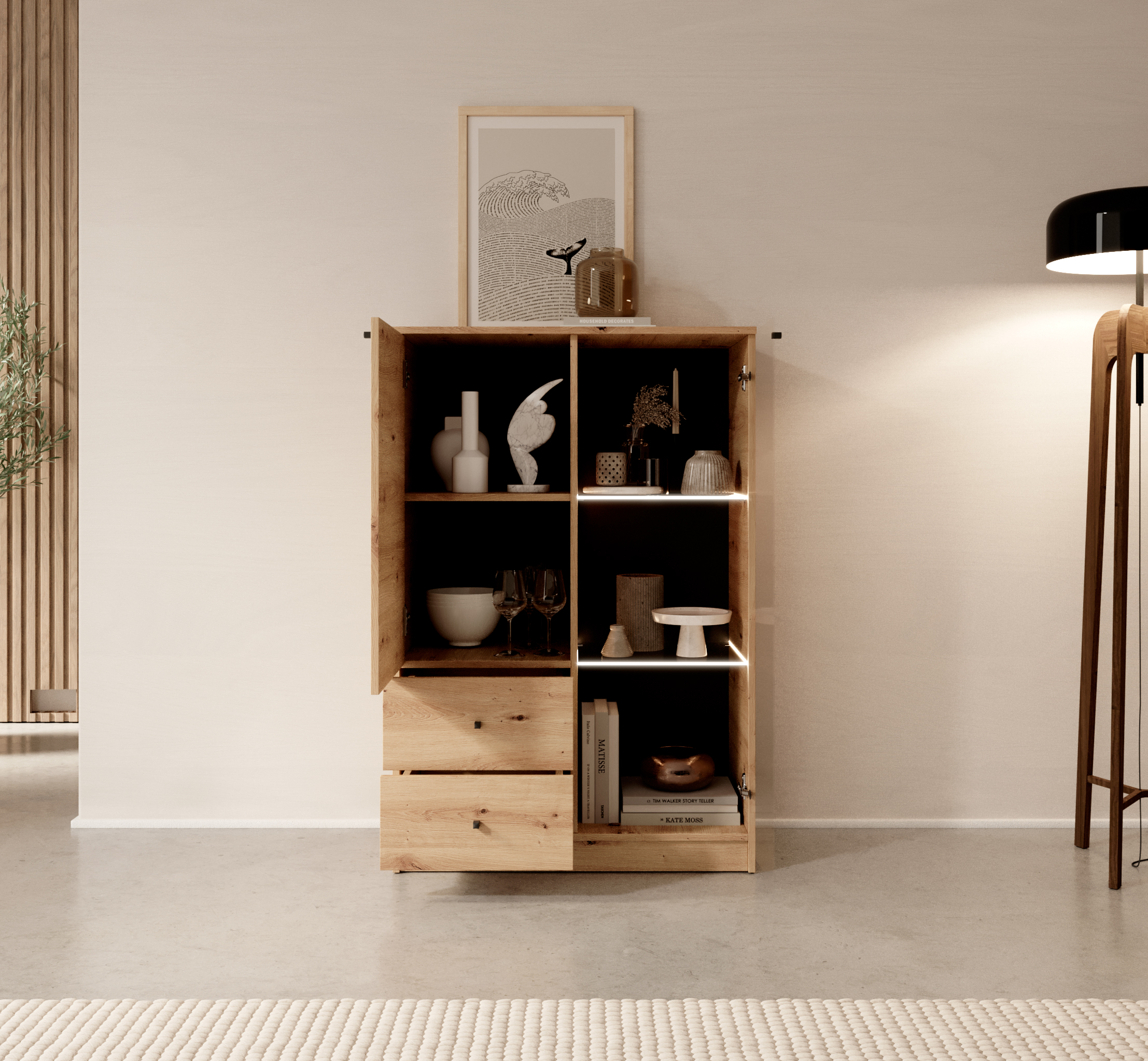 EVI Vitrines szekrény - Artisan EVI Vitrines szekrény - Artisan - Image 4