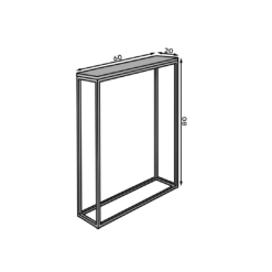 LUCAS konzol asztalka - Fekete